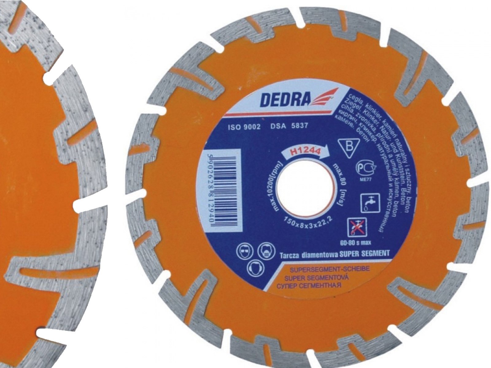 

Dedra Tarcza Super-segment 150 beton zborojony
