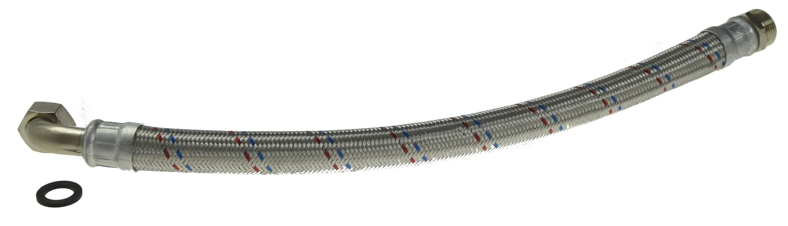 

Wąż antywibracyjny 1" Hwa 50cm z kolanem