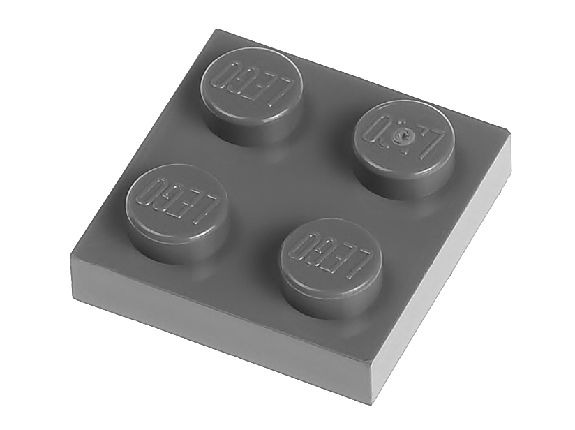 

Lego Płytka zwykła 2x2 3022 szara ciemna 2 szt.