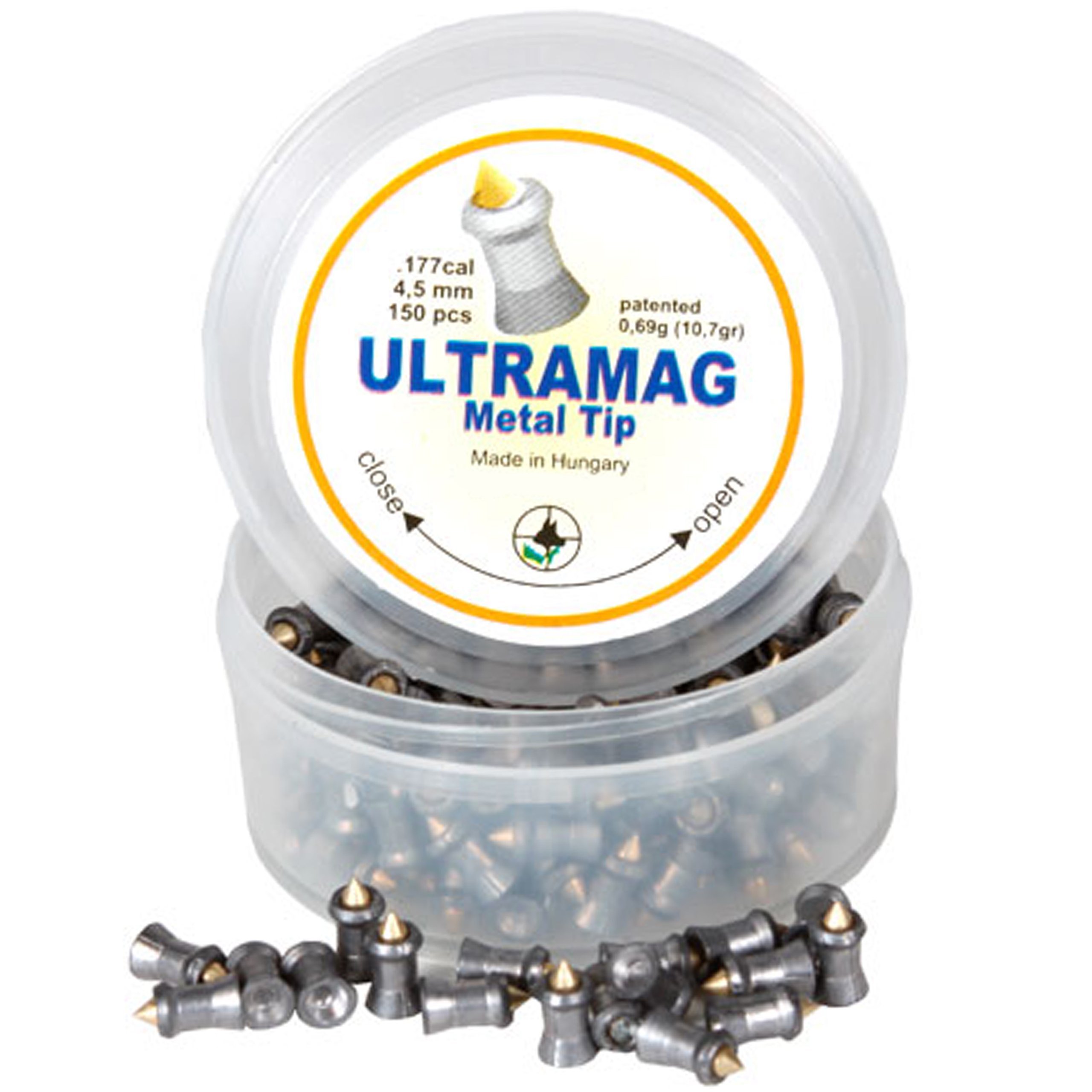 

Śrut Ultramag Metal Tip 4,5 mm Ostry Stalowy