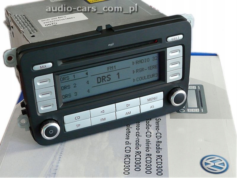 RADIO VW RCD300 MP3 GOLF V PASSAT B6 CADDY TOURAN Marka VW