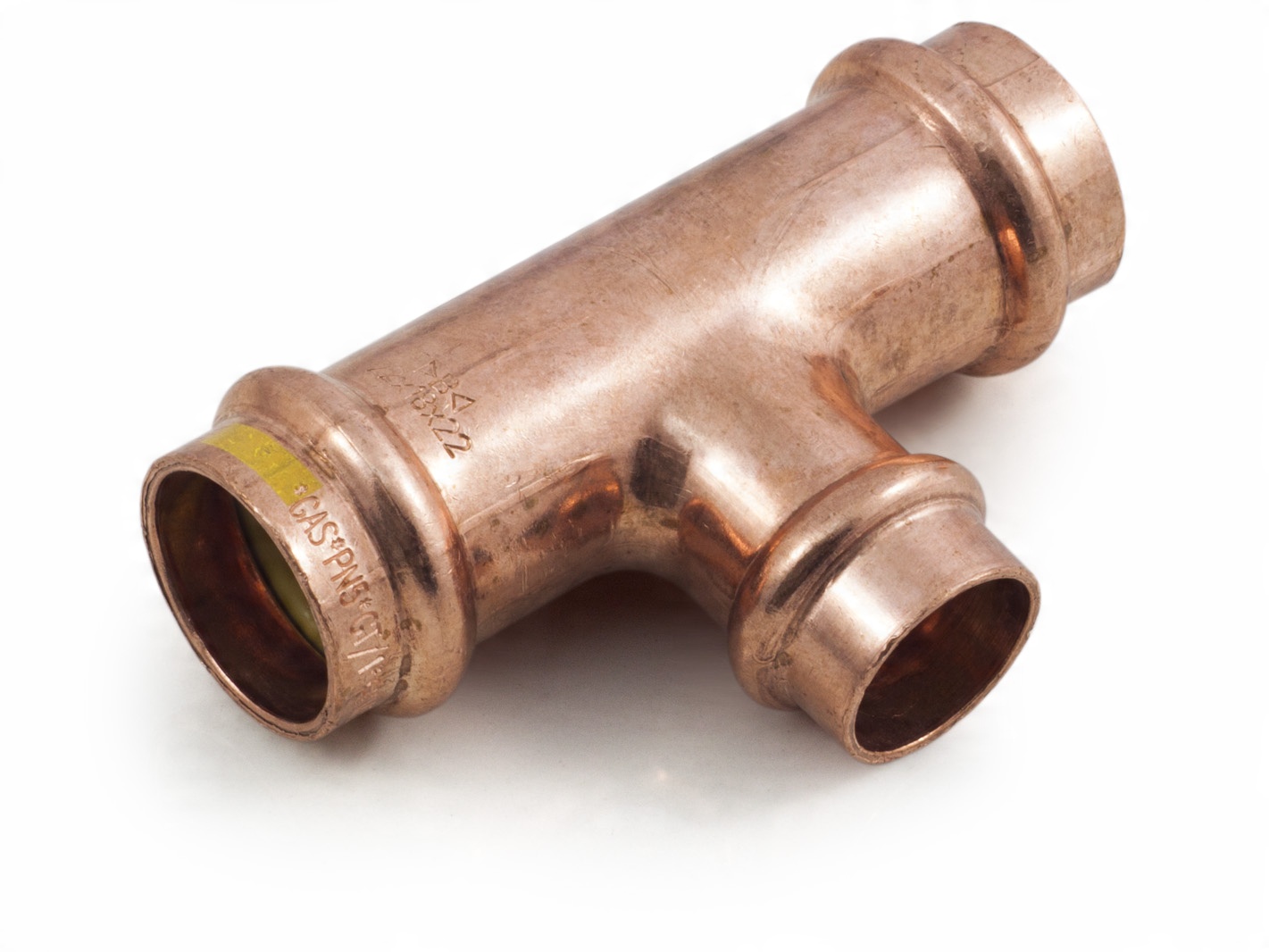 

Trójnik Red Gaz 22x18x22 Miedź Cu Press Zacisk Ibp