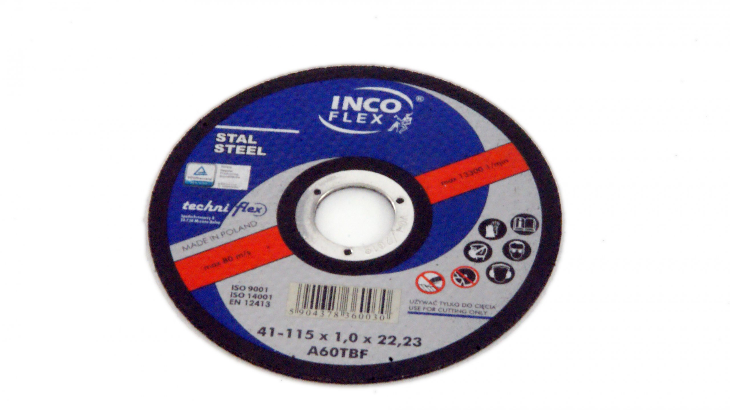 

Tarcza 115x1x22 Do Cięcia Metalu Stali Incoflex