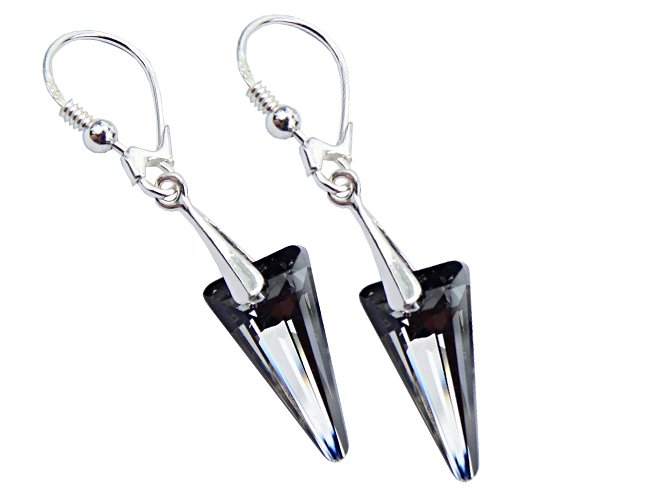 

Swarovski - Kolczyki - Kryształy Silver Night
