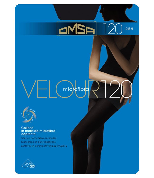 

Rajstopy Omsa Velour 120 kryjąca microfibra 3D