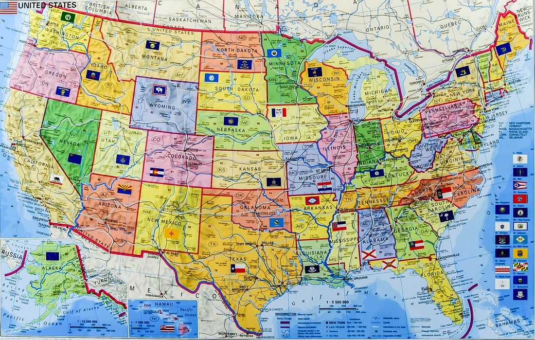 Stan W Usa Ze Stolicą W Auguście USA STANY ZJEDNOCZONE MAPA ŚCIENNA KODY POCZTOWE - Allegro.pl - Cena