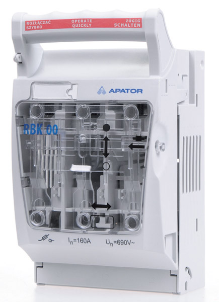 

Rozłącznik izolacyjny RBK-00 Apator 160A eKopel