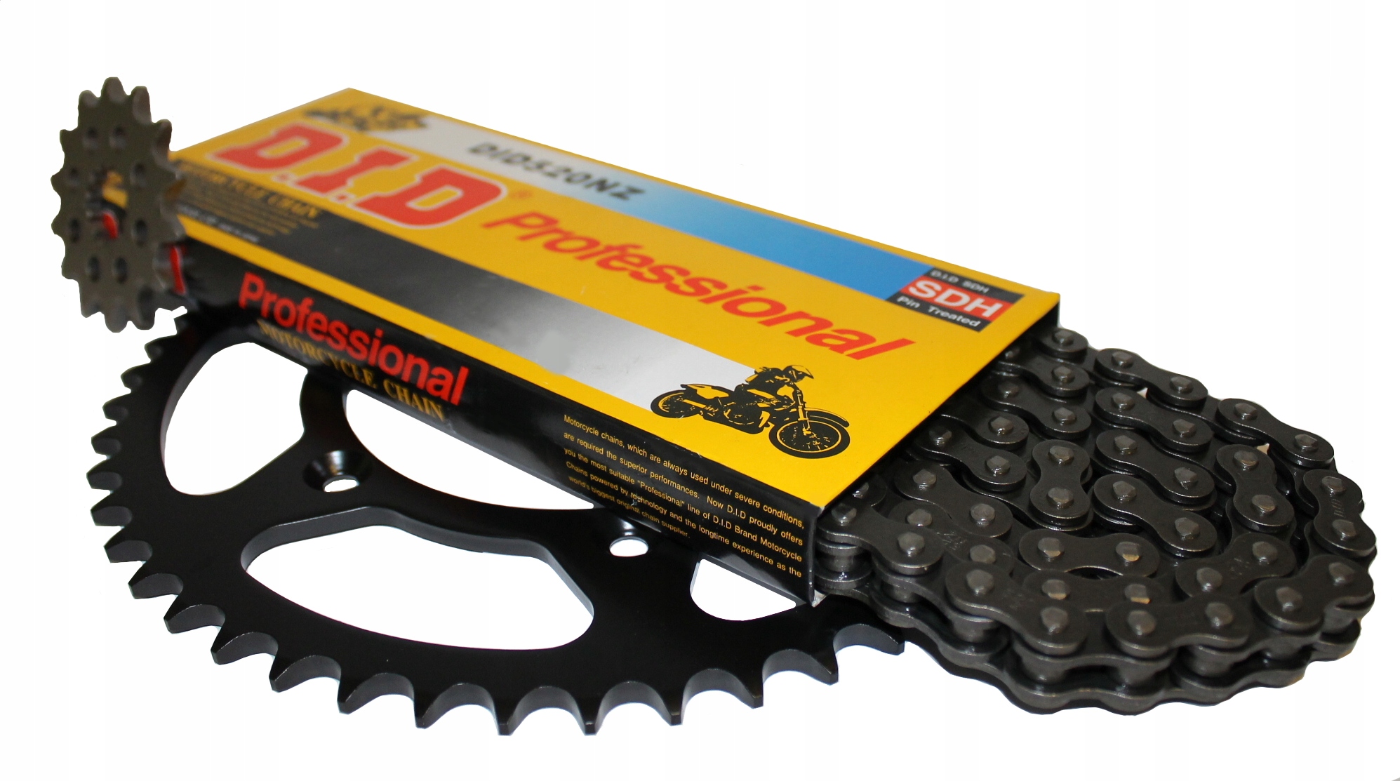 Sada pohonů Yamaha Yz 125 2005-21r Ozubení Řetěz Sup.Zocnion. DiD