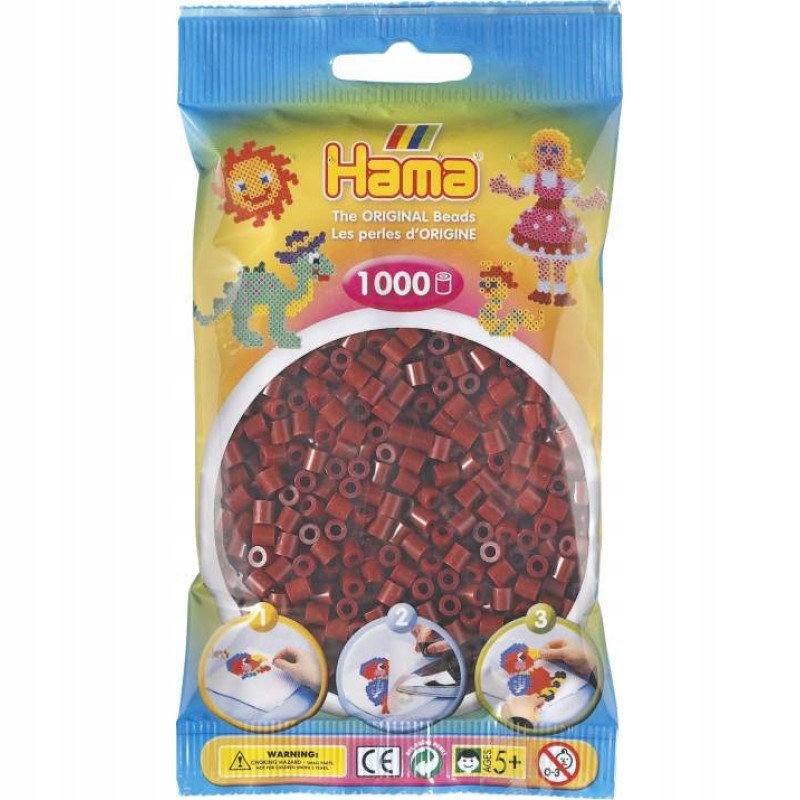 Hama Midi 20730 Koraliki Burgundowe 1000 szt.