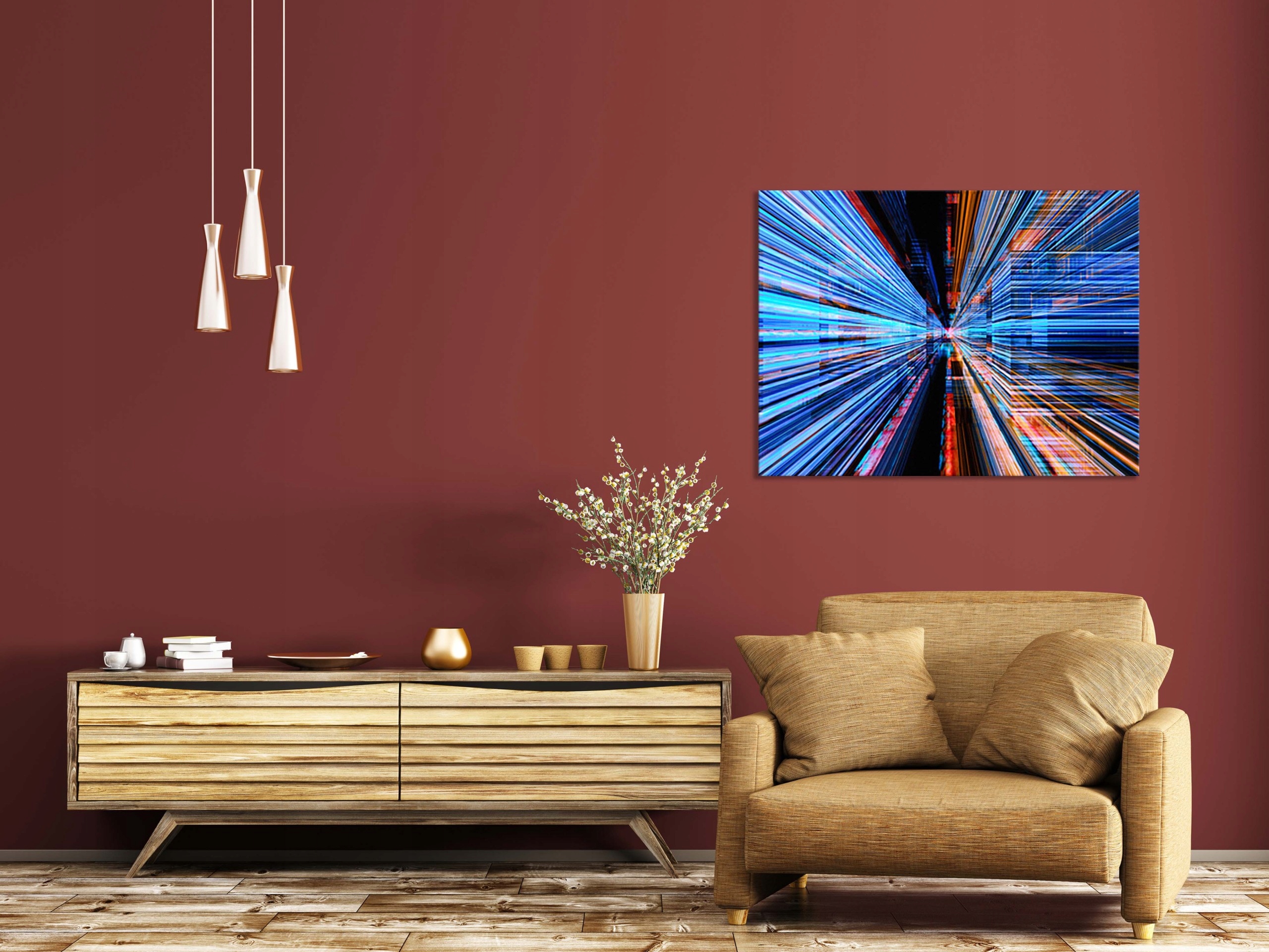 OBRAZ na płótnie ABSTRAKCJA 105217830 120x80 WZORY Szerokość produktu 120 cm