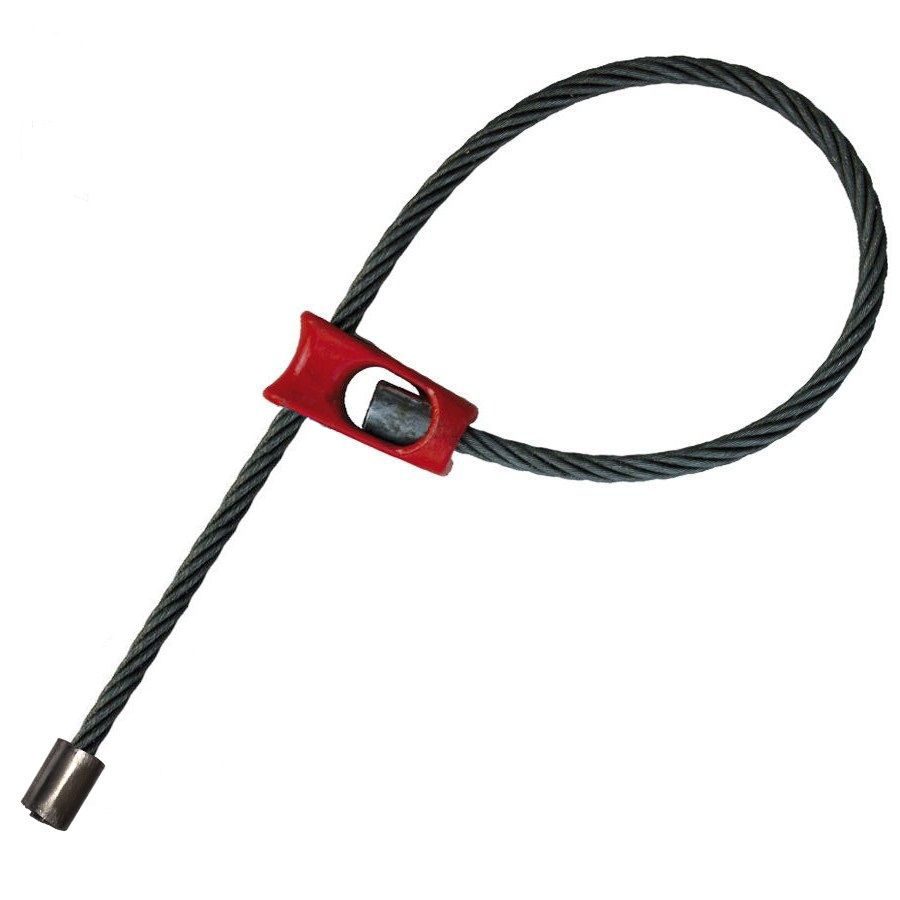 Trhací lano s niplem 11 mm x 2,0 m 8,6 t elastické.