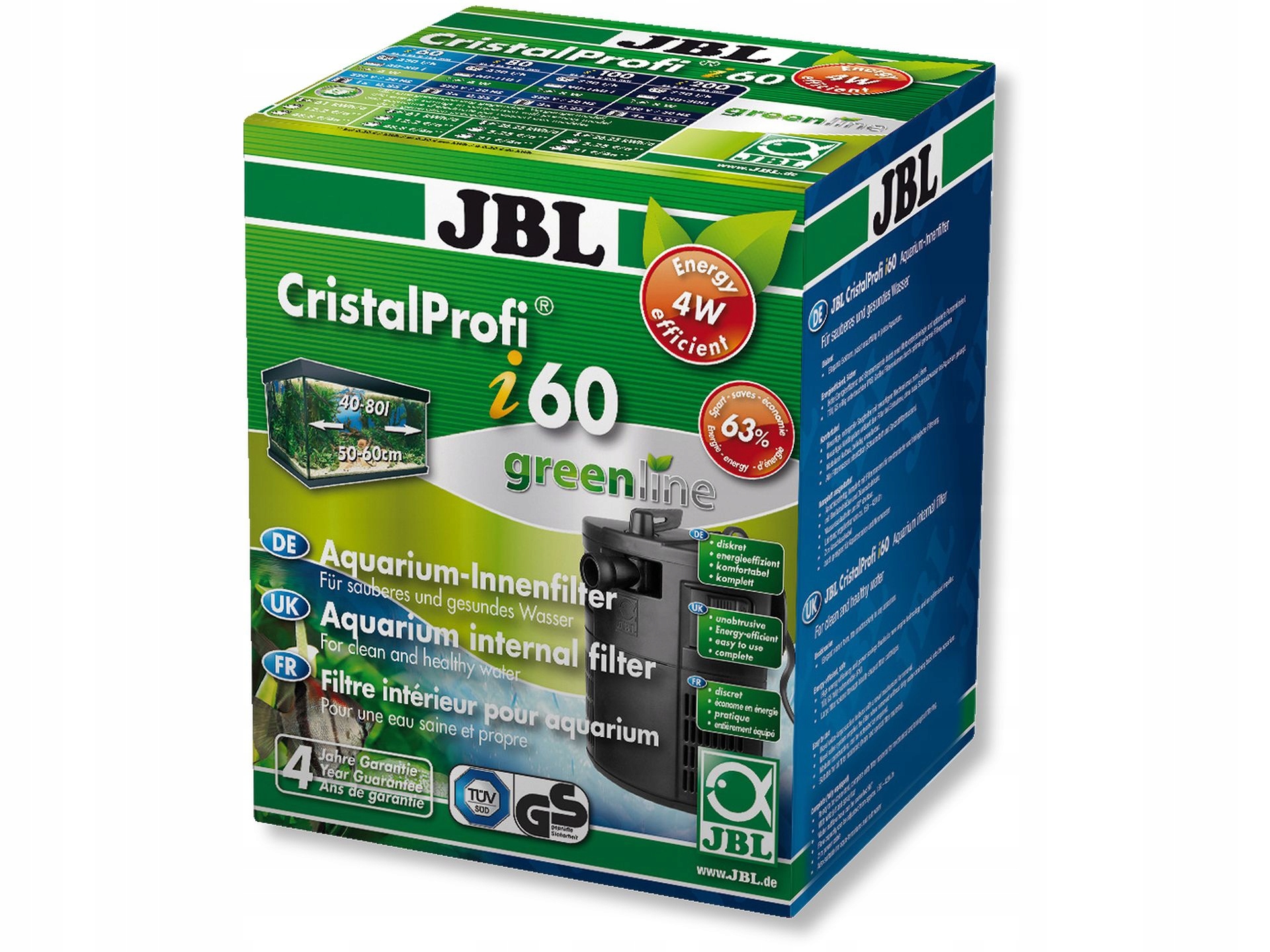 Jbl Cristal Profi i60 greenline vnitřní filtr