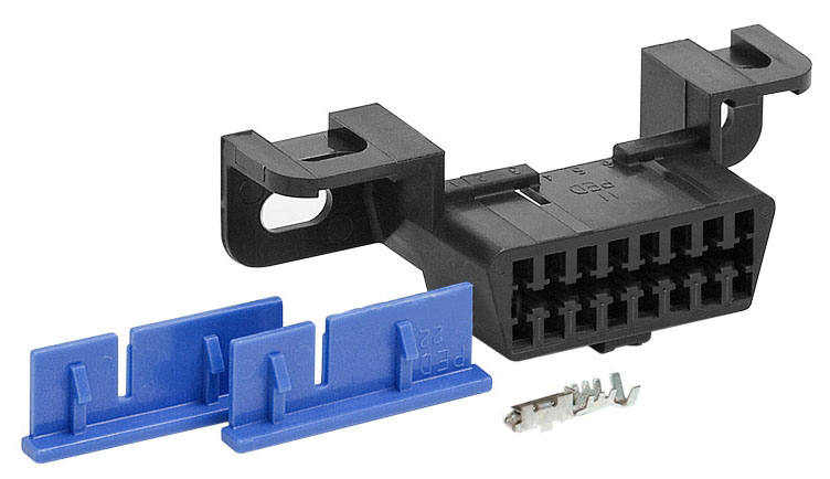 Gniazdo Obdii Obd OBD2 Oebd Montazowe Czarne
