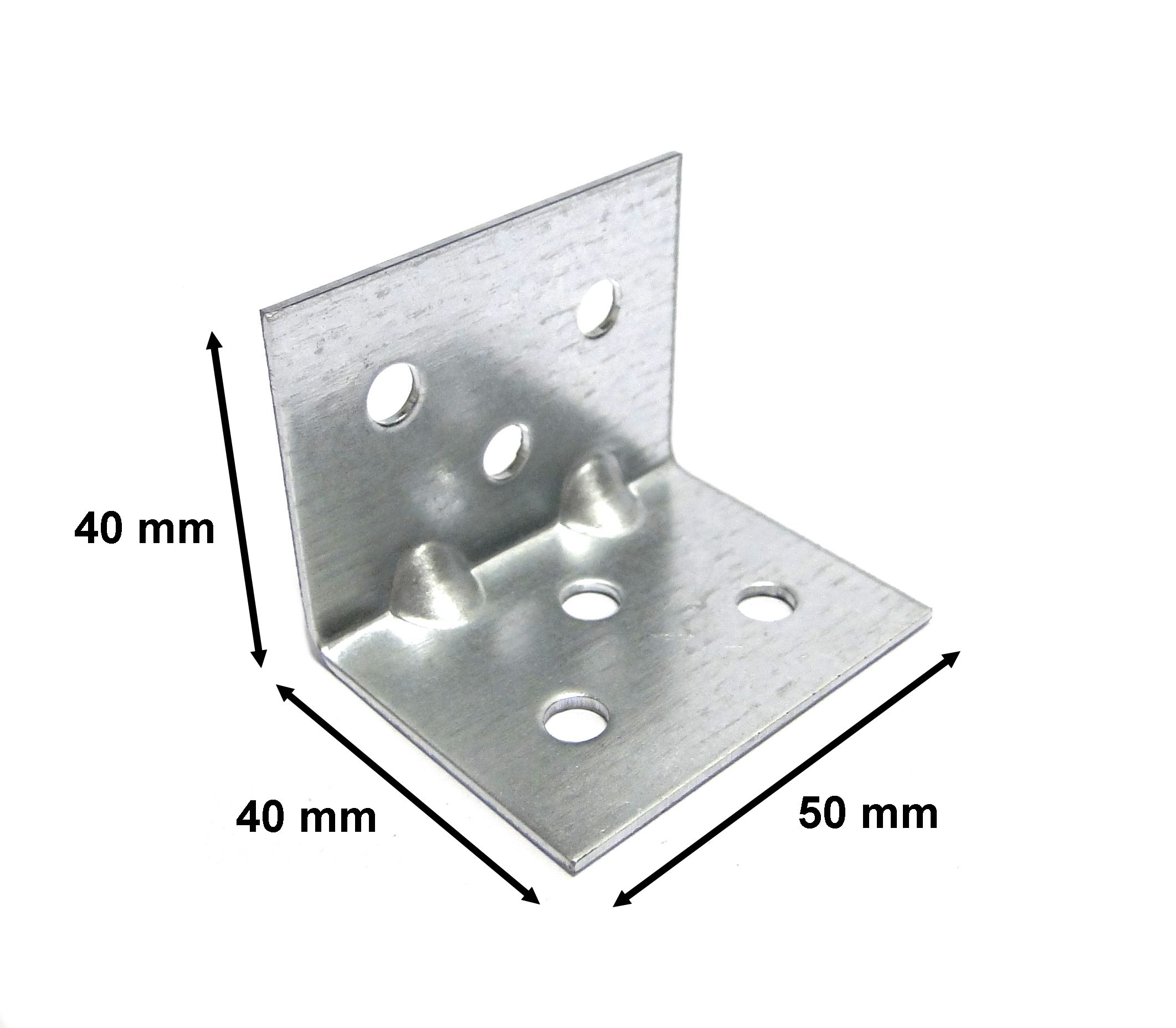 KĄTOWNIK ŁĄCZNIK Z PRZETŁOCZENIEM 40x40x50 10 szt