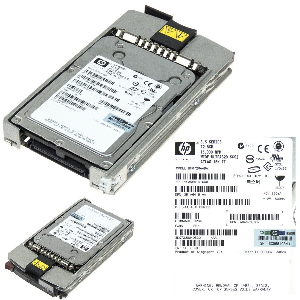 

Dysk Hp BF0728A4BA 72.8GB Scsi 80-PN 15K U320 = Fv