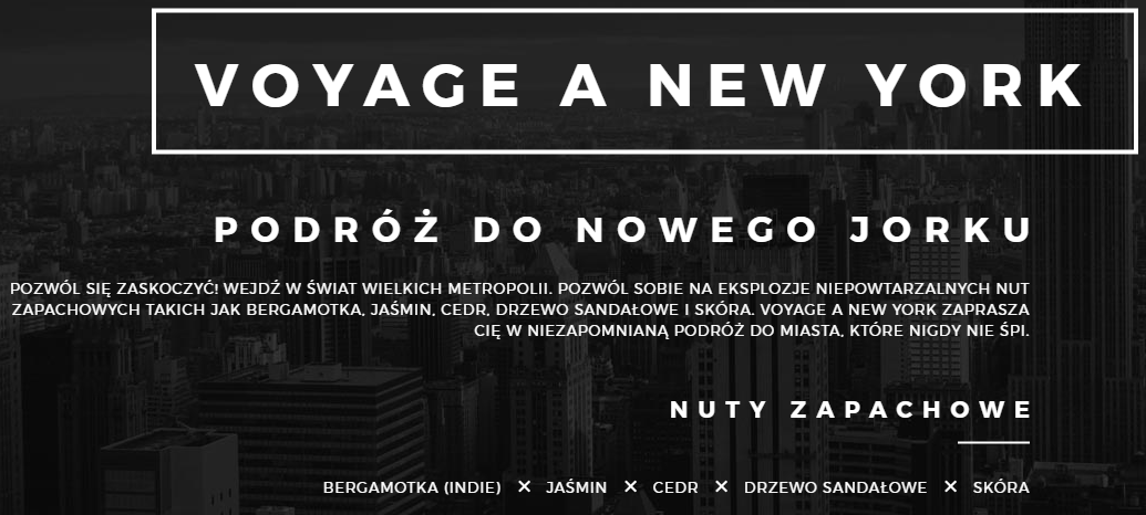 KARTA ZAPACHOWA SCENTWAY IMAO VOYAGE A NEW YORK EAN (GTIN) 3700652901034