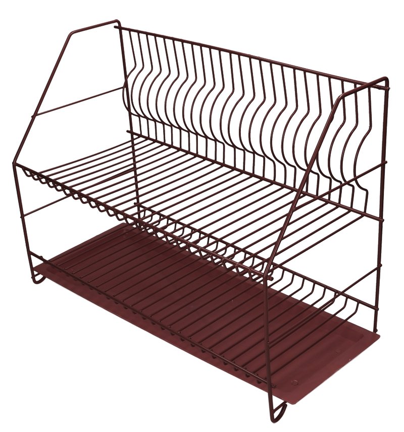 

Suszarka do naczyń 2 poziomowa brąz 50cm Osączarka