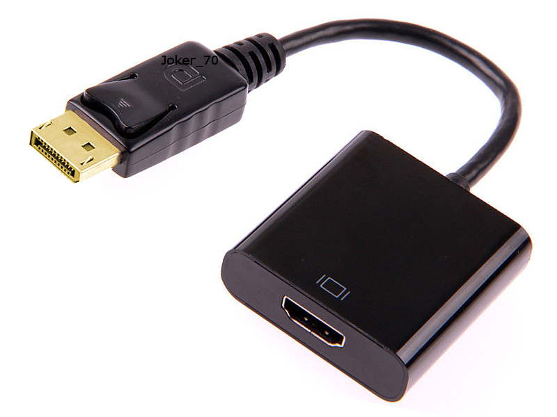 

Adapter konwerter kabel Dp DisplayPort do Hdmi zPL