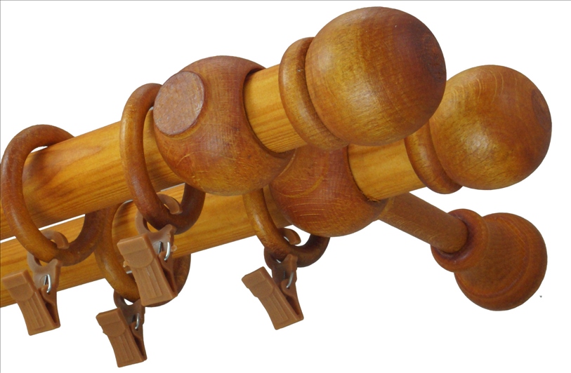 

Karnisz drewniany fi 28 podwójny 1,2 m 120 cm