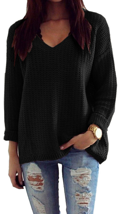

Mikos sweter damski w serek V 627