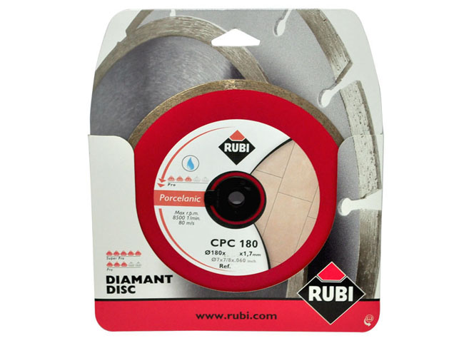 

Tarcza diamentowa Rubi CPC180 Pro 180mm do gresu