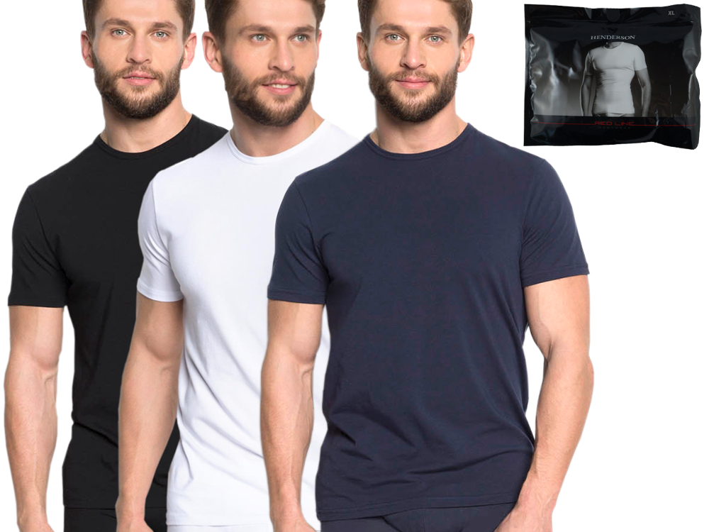 

Henderson T-Shirt Męski Red Line x 3szt r. M