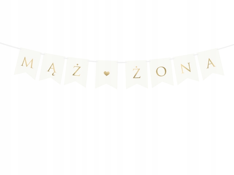 

Baner weselny Mąż Żona biały 110cm GRL67-008