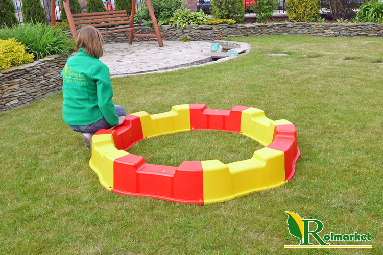 ZESTAW PLASTIKOWA PRZENOŚNA PIASKOWNICA SKŁADANA na piasek i ZABAWKI i DNO Marka inna