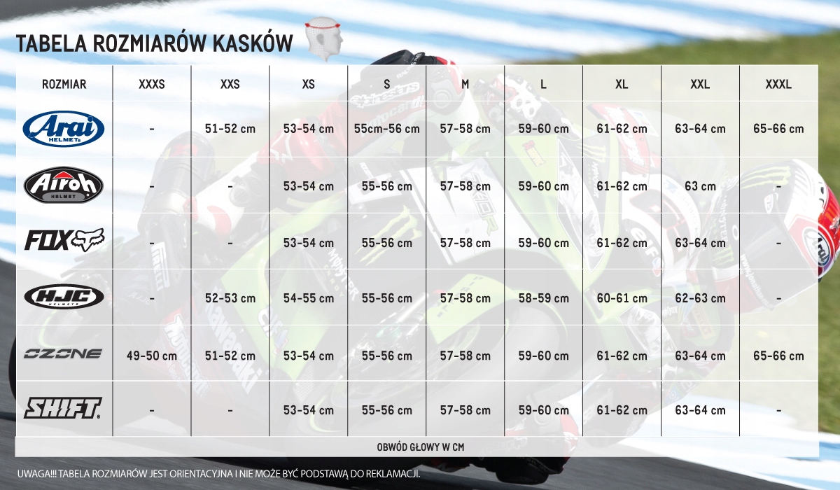 Kask szczękowy AIROH REV 19 blenda pinlock L Rozmiar L