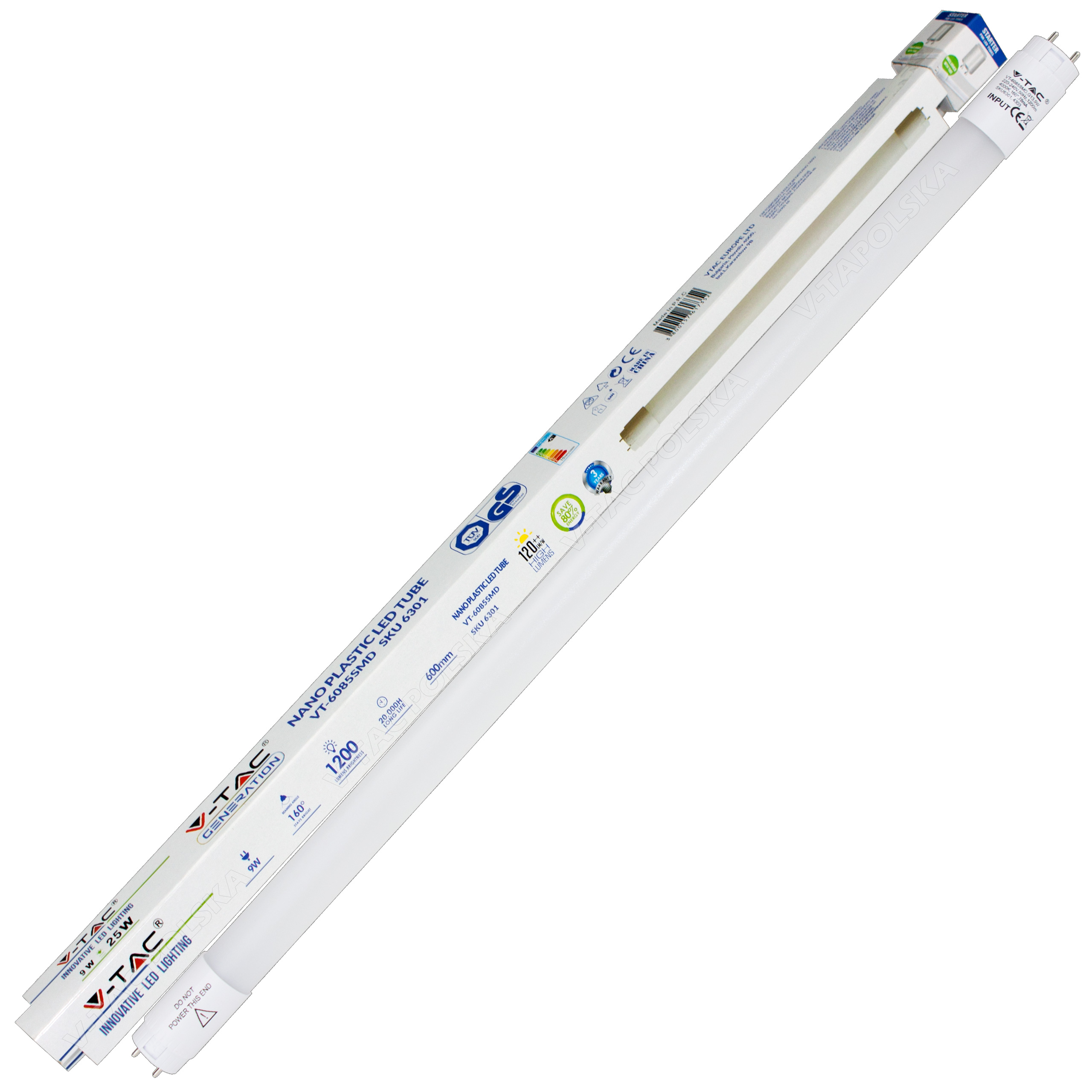 Świetlówka LED T8 G13 60cm 9W 1200lm jarzeniówka - porównaj ceny ...