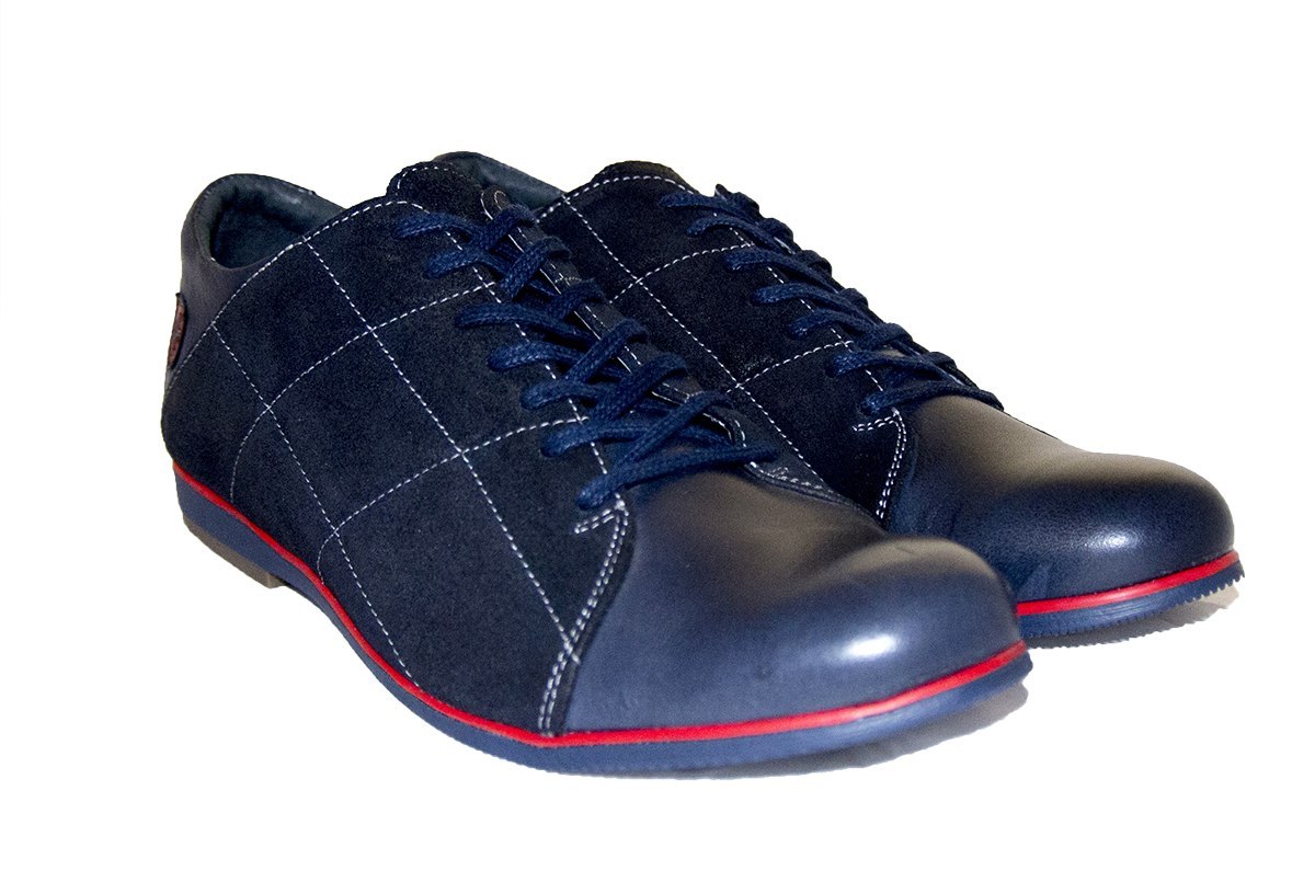 

Hit Męskie buty casual skóra blue od dobrebutypl