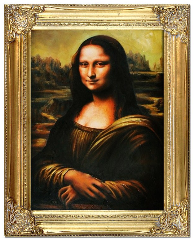 Kto Namalował Obraz Mona Lisa OBRAZ OLEJNY MONA LISA LEONARDO DA VINCI 40x50 7467767751 - Allegro.pl