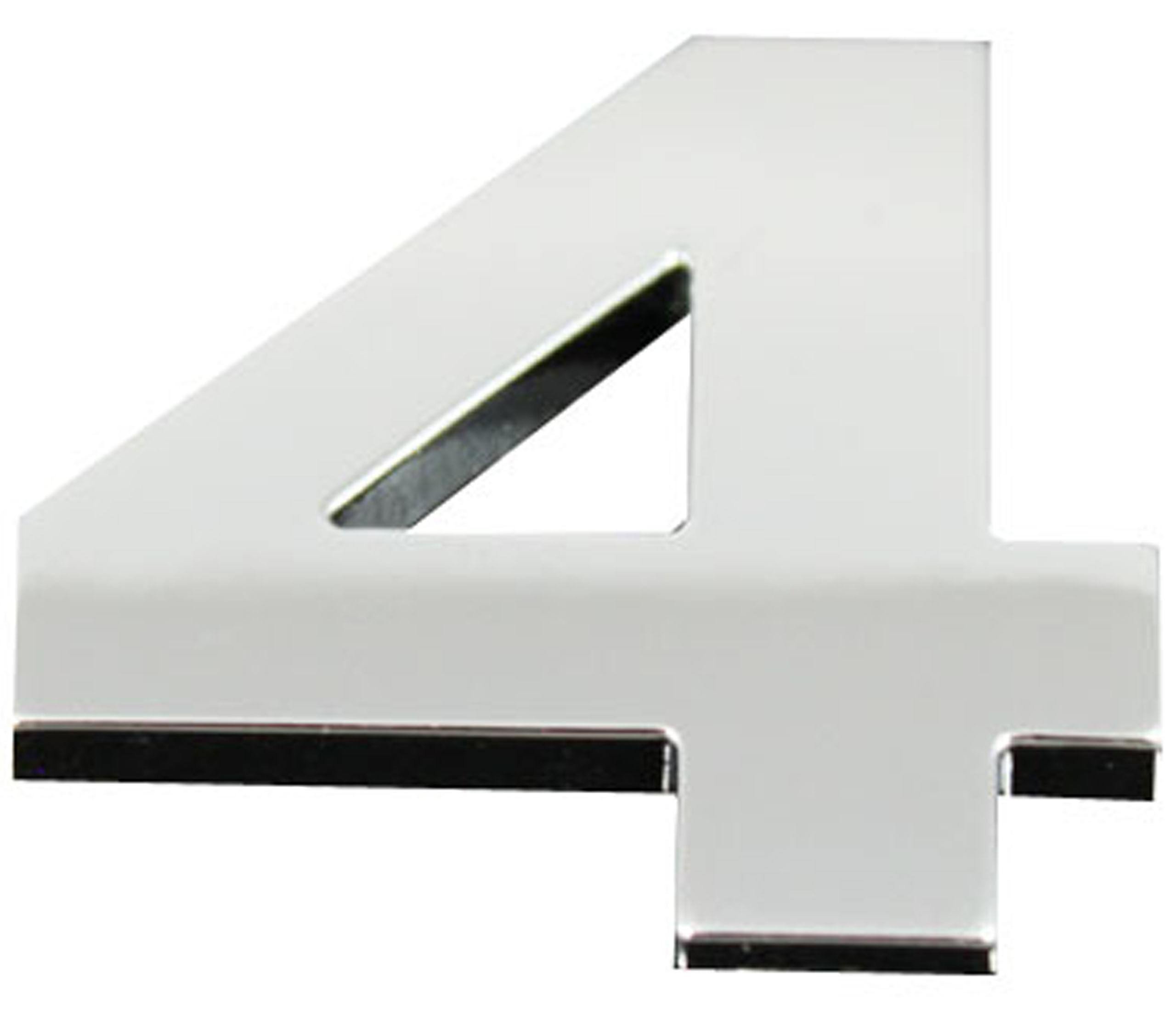

Naklejka Emblemat Chrom 3D Litera Literka Cyfra 4