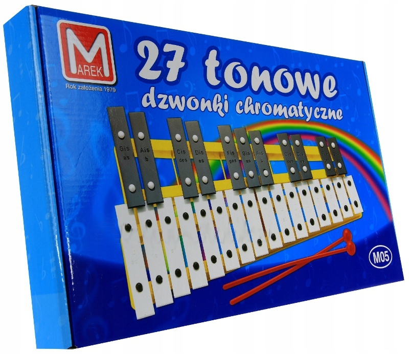 

Polskie Cymbałki 27 Tonowe Dzwonki Chromatyczne