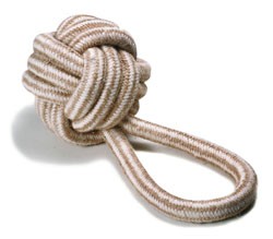 

Zabawka dla psa NaturalCotton- duża piłka z rączką