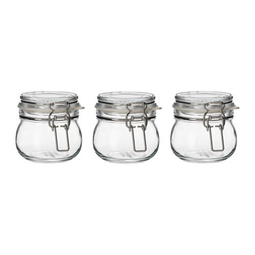 

Ikea Korken słoik z pokrywką 3 szt. 130 ml wek
