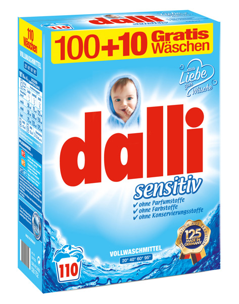 

Proszek do prania Dalli Sensitiv 110 prań 7,15kg