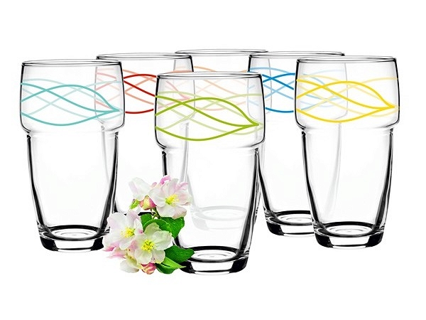 

Szklanka Wysoka 250ml Nitki Mix Kolor