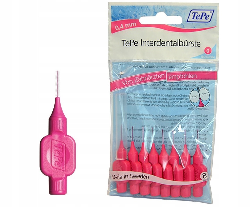 

TePe Original 0,4mm różowe międzyzębowe 8szt