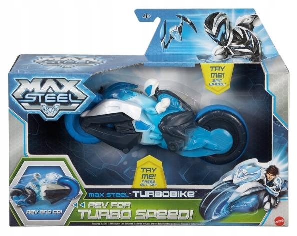 MATTEL MAX STEEL TURBO MOTOCYKL Y1406 Bohater inny