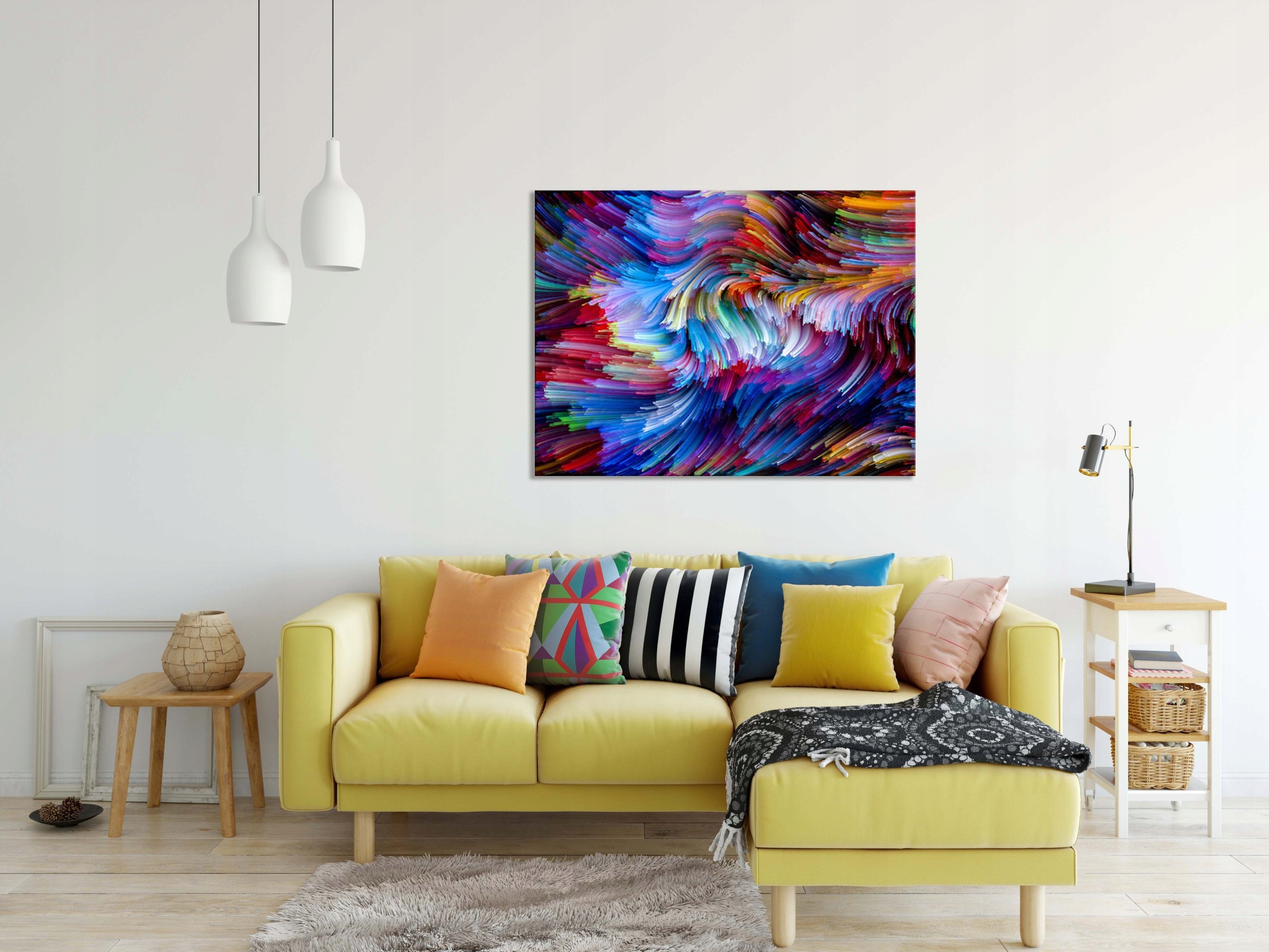 OBRAZ na płótnie ABSTRAKCJA 88285478 120x80 WZORY Wysokość produktu 80 cm