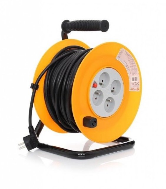 Predlžovací Kábel stavebný na bubne Best Kabel 40 metrov pre záhradné náradie