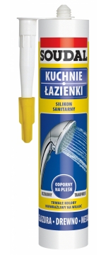 

Soudal Silikon Sanitarny Biały 300 ml