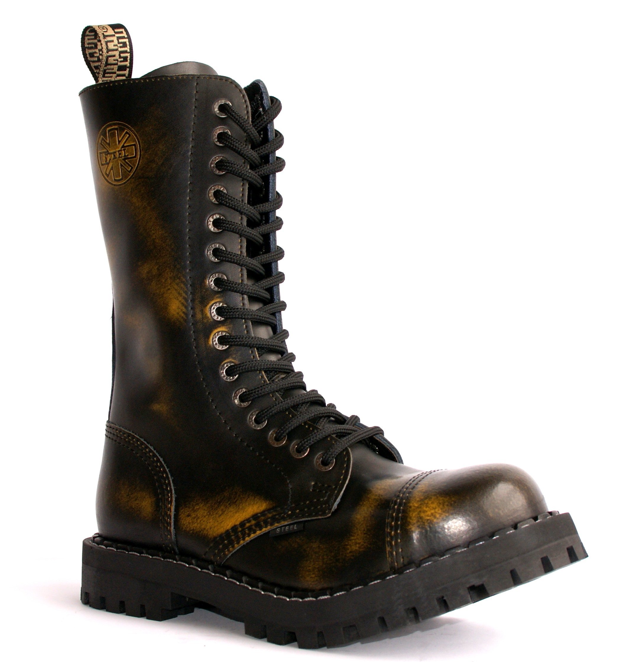 

Glany Steel 15 Dziurek Żółto Czarne 41-50