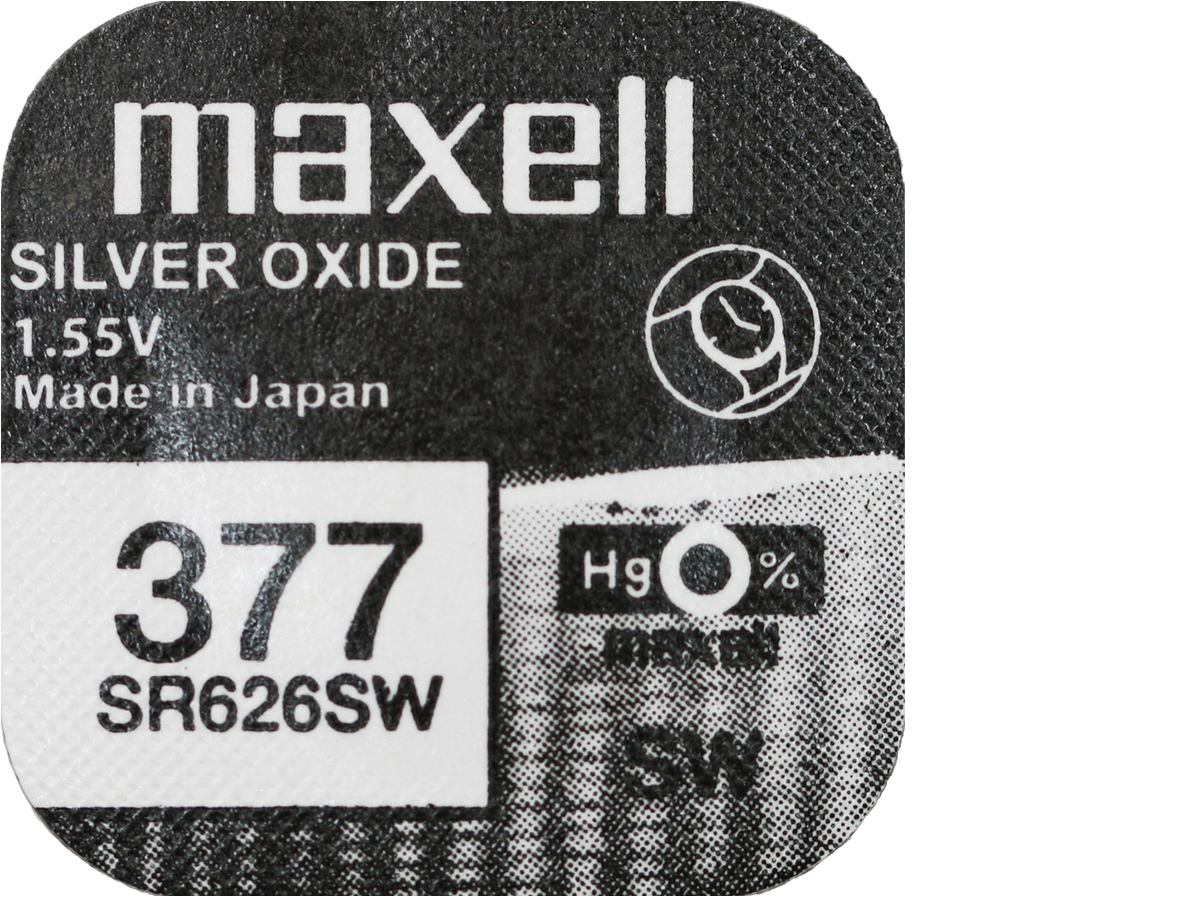 50X серебряный аккумулятор MAXELL SR 626 SW 377 G4 SR66 Марка Maxell