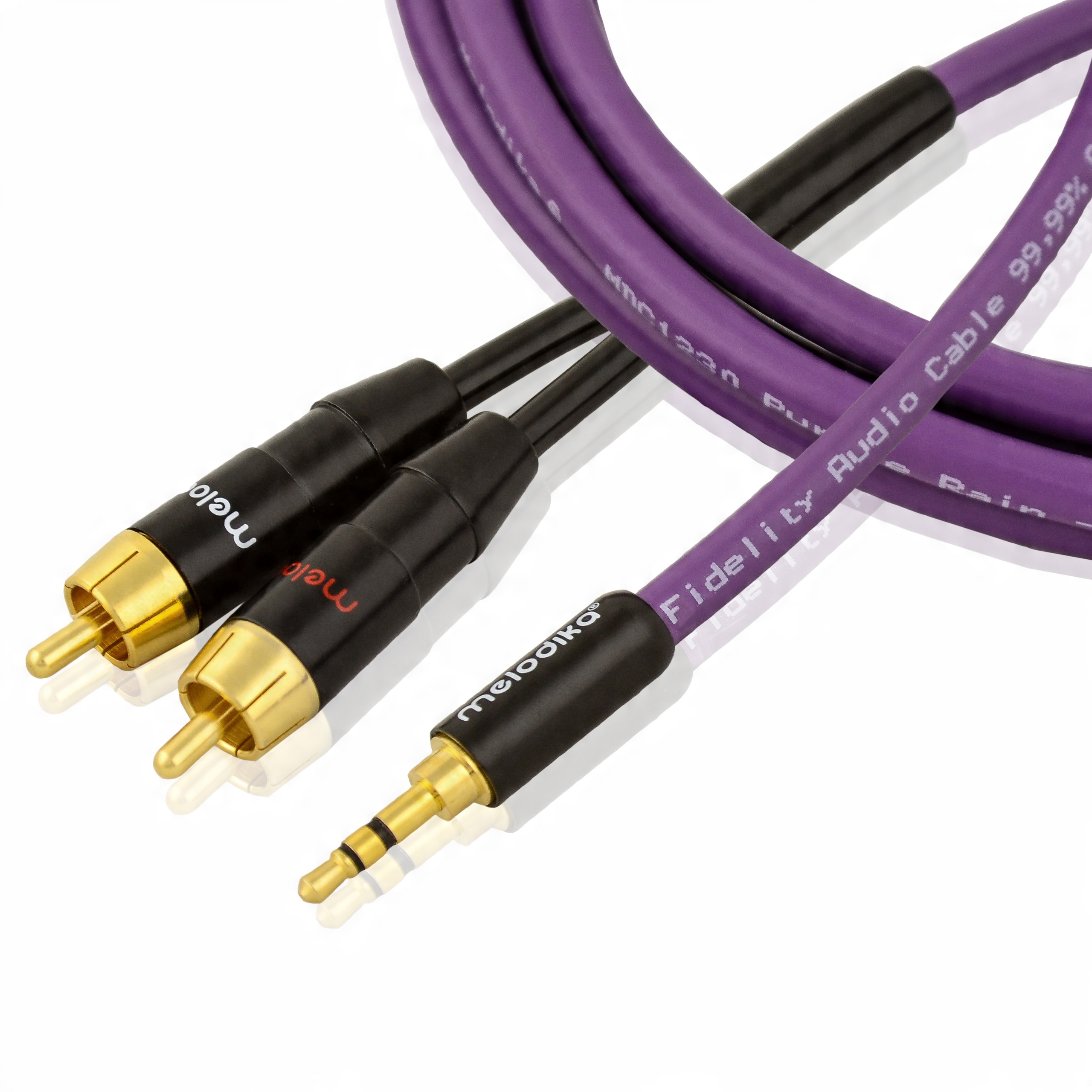 

Przewód Jack 3.5 - 2RCA Kabel Melodika Cinch 12m