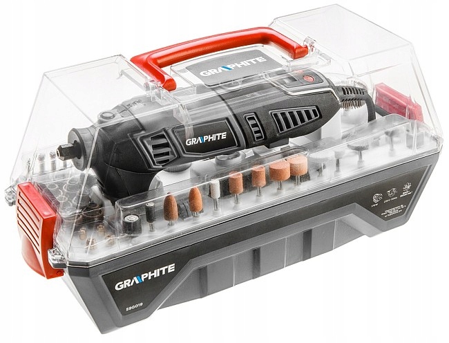 GRAPHITE MINISZLIFIERKA SZLIFIERKA WIELOFUNKCYJNA GRAWEGKA 170W + OSPRZĘT Rodzaj zasilania sieciowe