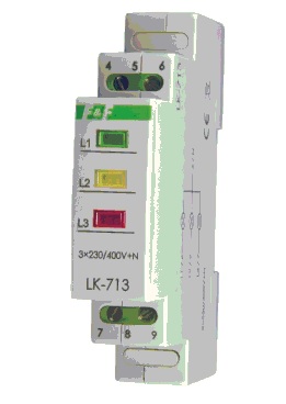 

Lampka Sygnalizacyjna 3 Faz Wskaźnik Prądu F&f