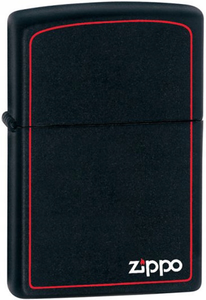 

zapalniczka Zippo 218ZB Black and Red logo