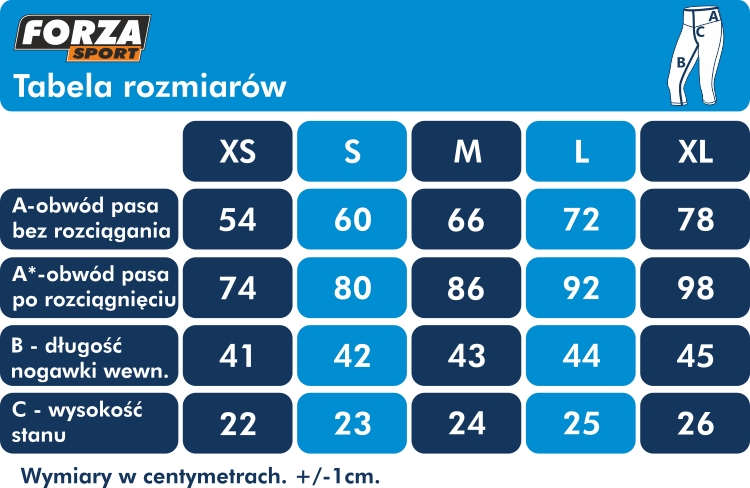 DAMSKIE LEGGINSY GETRY JOGGING / BE FIT BLACK / L Marka Forza Sport